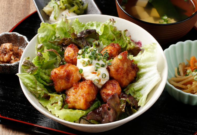 ふぐ唐揚げ丼/そばセット
